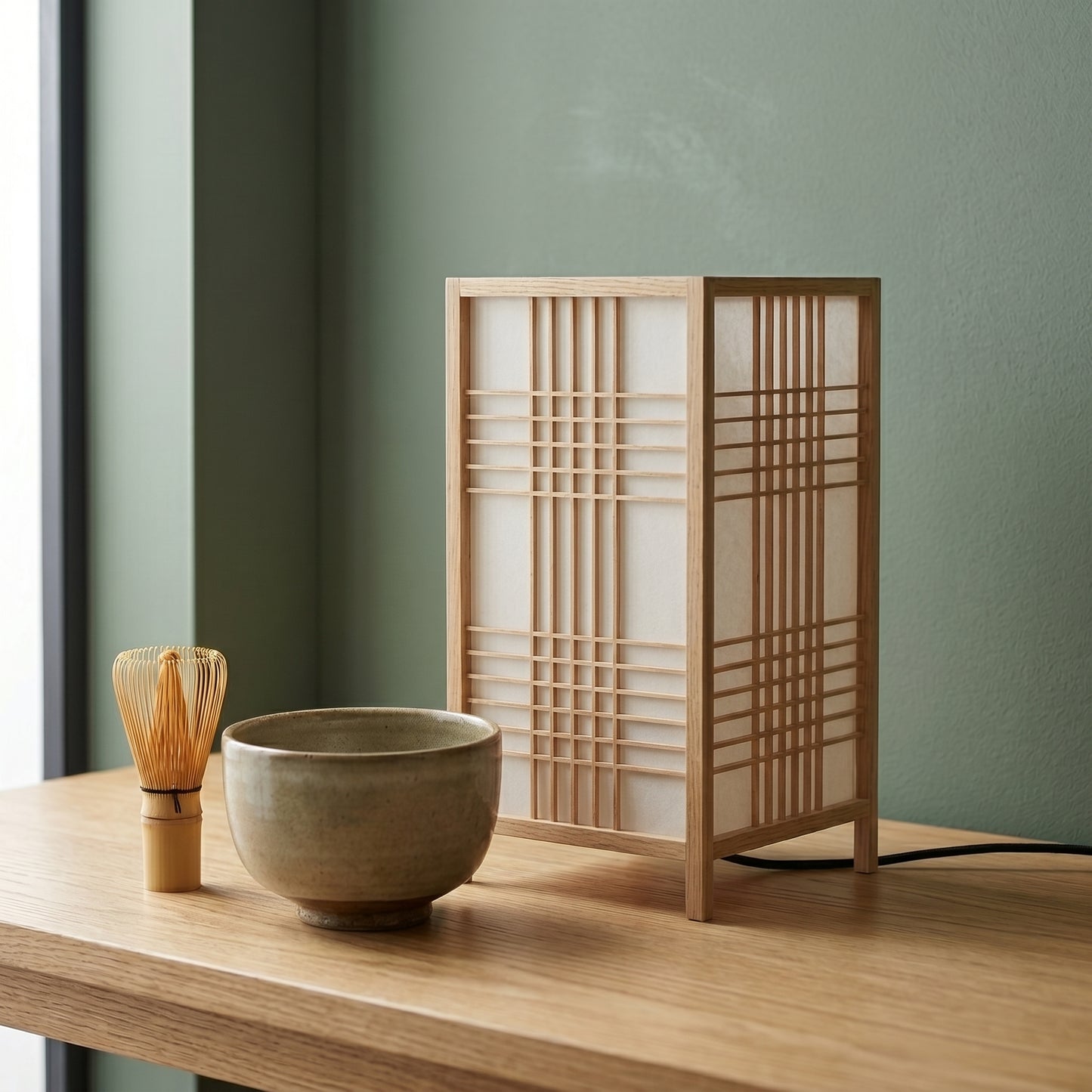 Bamboo Weaving Bamboo Handicrafts Minimalist Bedroom Study Desk Small Book Lamp bedside table desk lamp Japanese book lamp