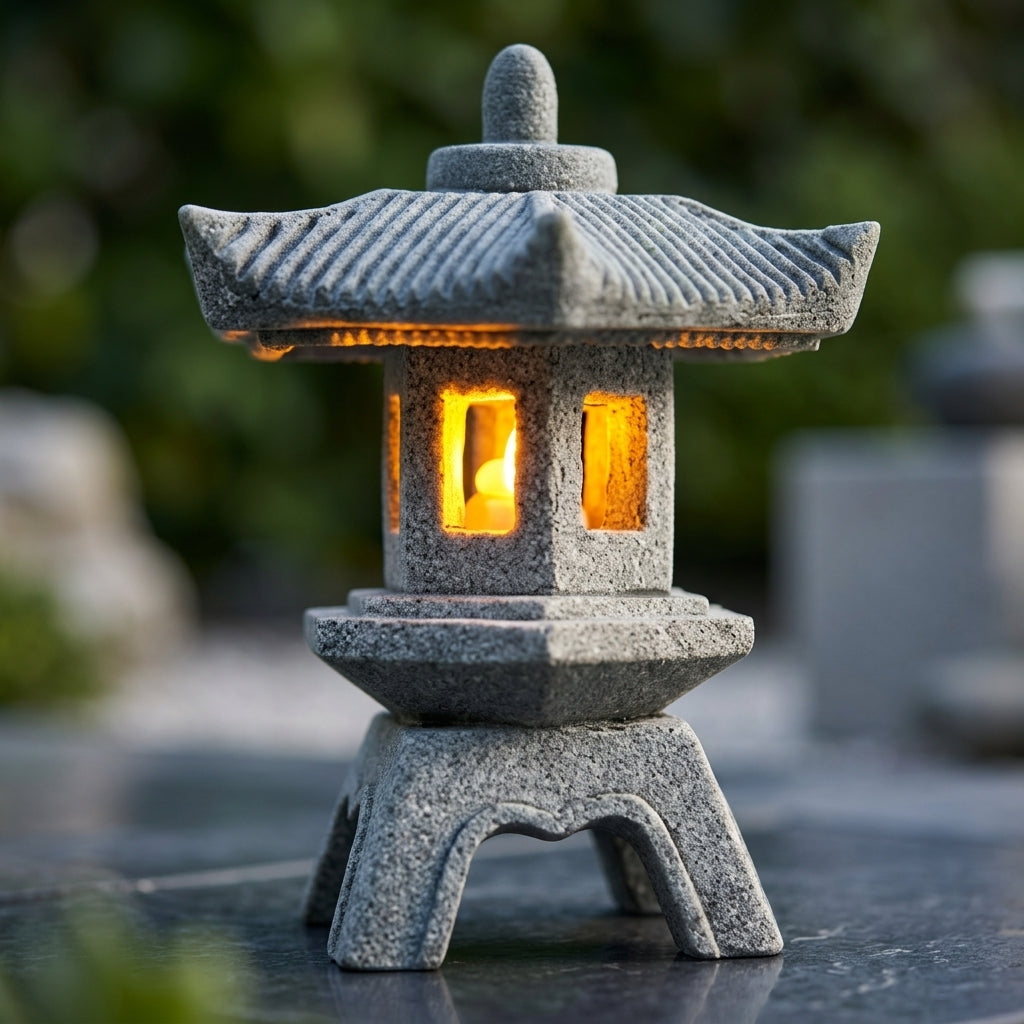 Tōrō Lantern — Zen Stone Ornament