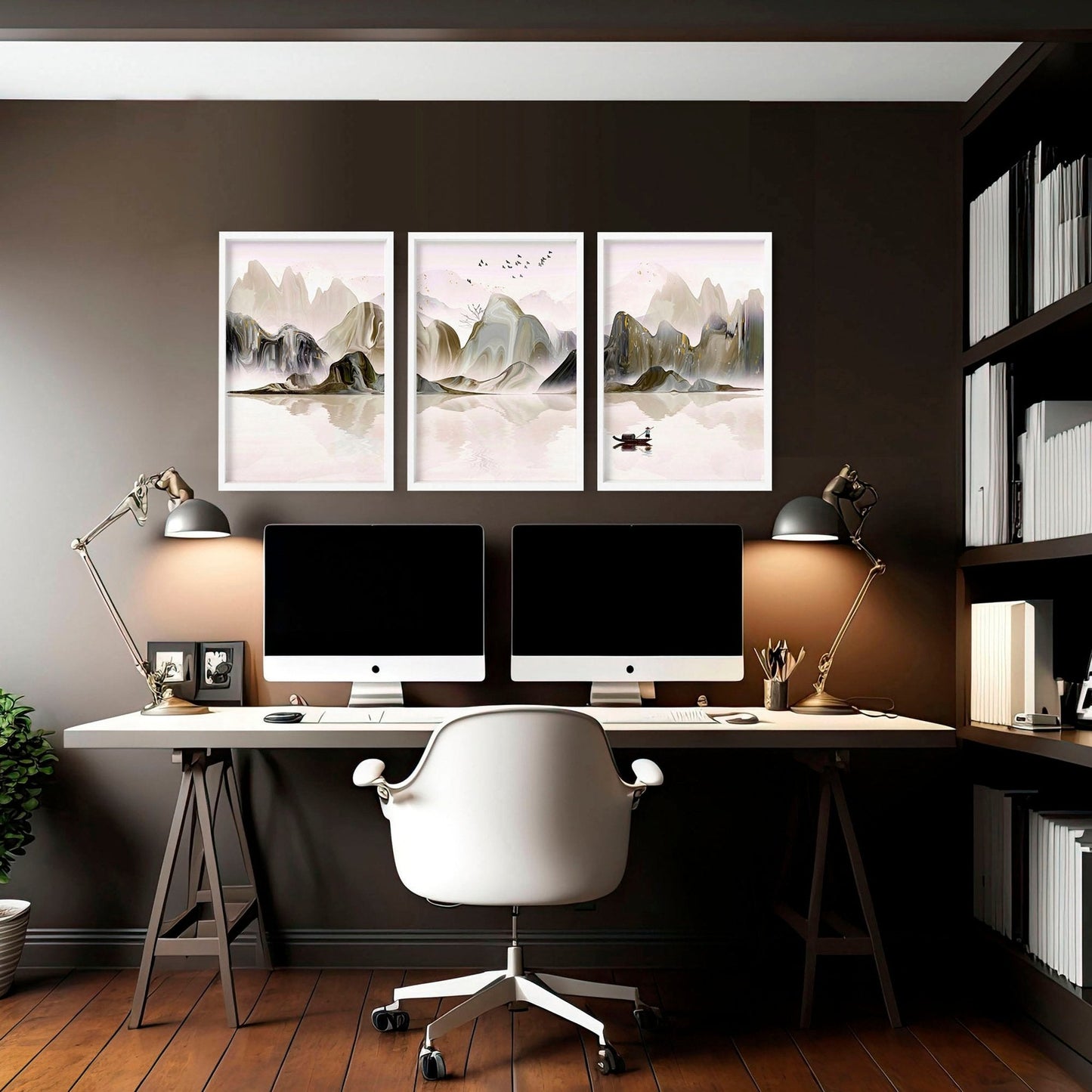 Yūgure Triptych — Sunset Mountain Print Set