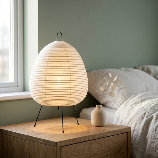 Komorebi Table Lamp — Washi Paper & Bamboo