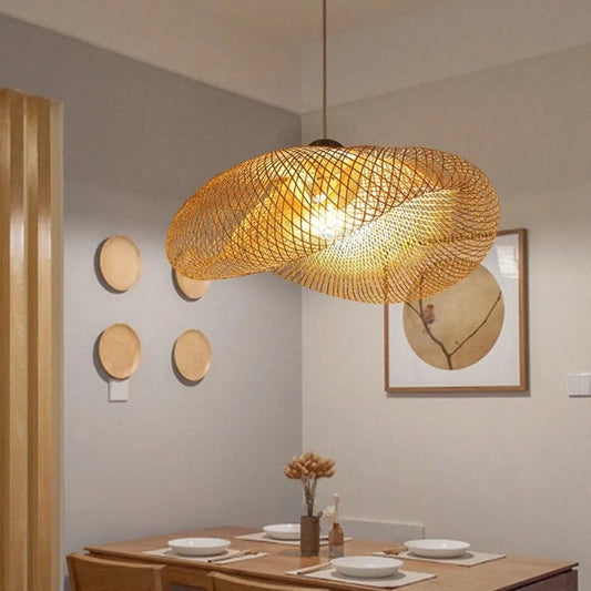 Takeami Pendant Light — Hand-Woven Bamboo Lantern