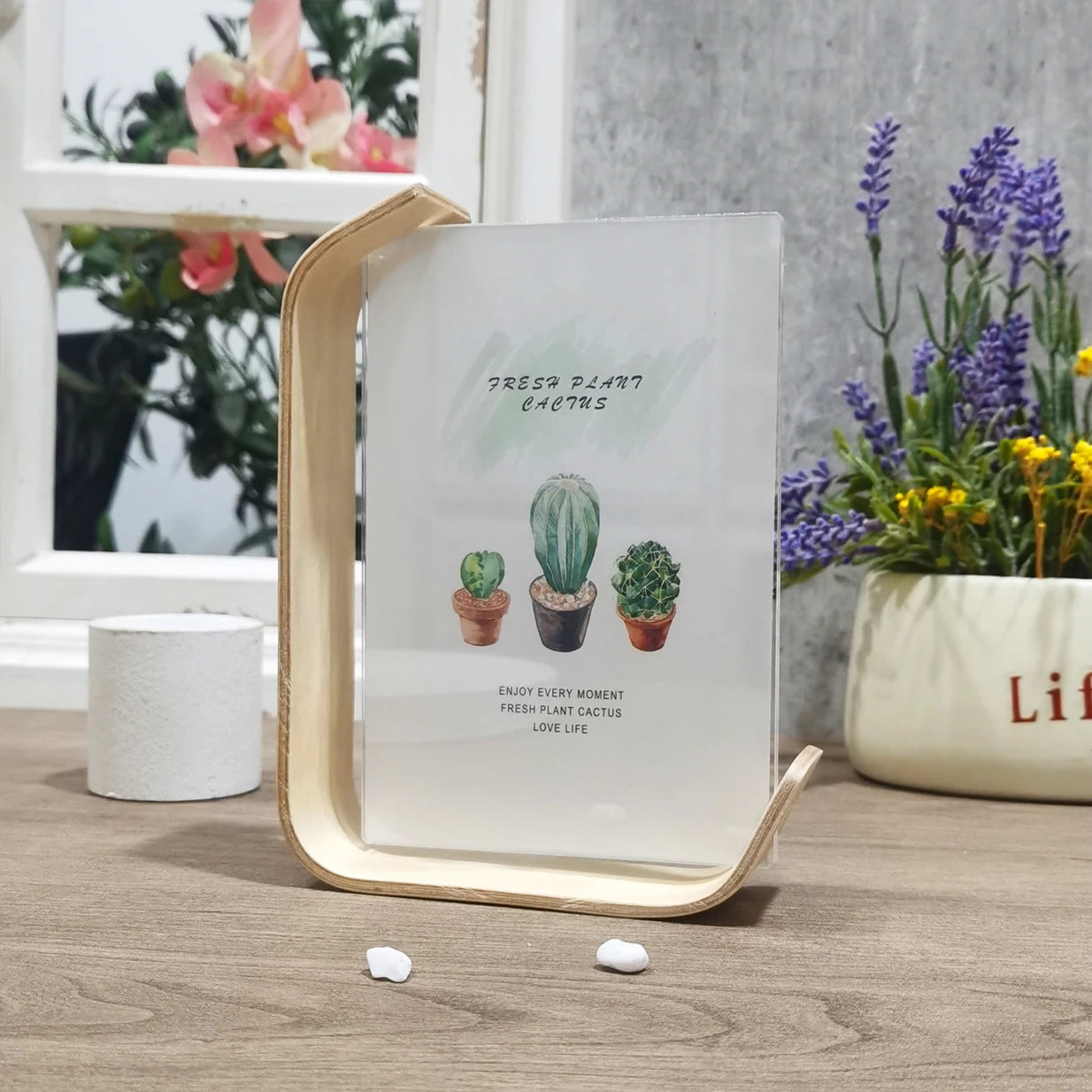 Mori Frame — L-Shaped Wood & Acrylic Display