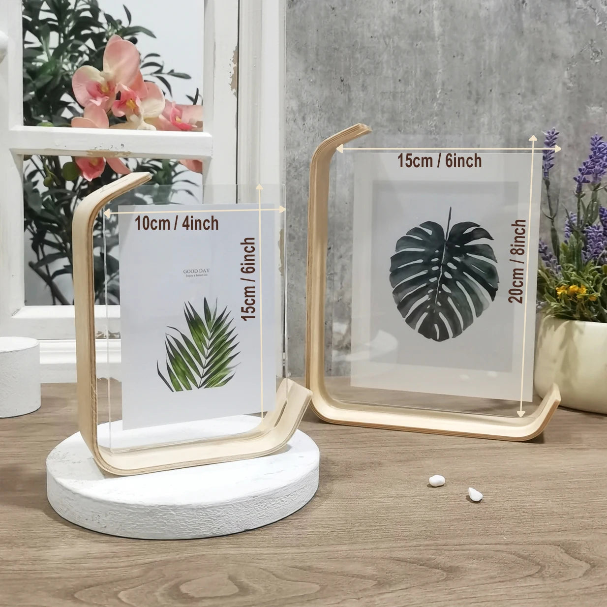 Mori Frame — L-Shaped Wood & Acrylic Display