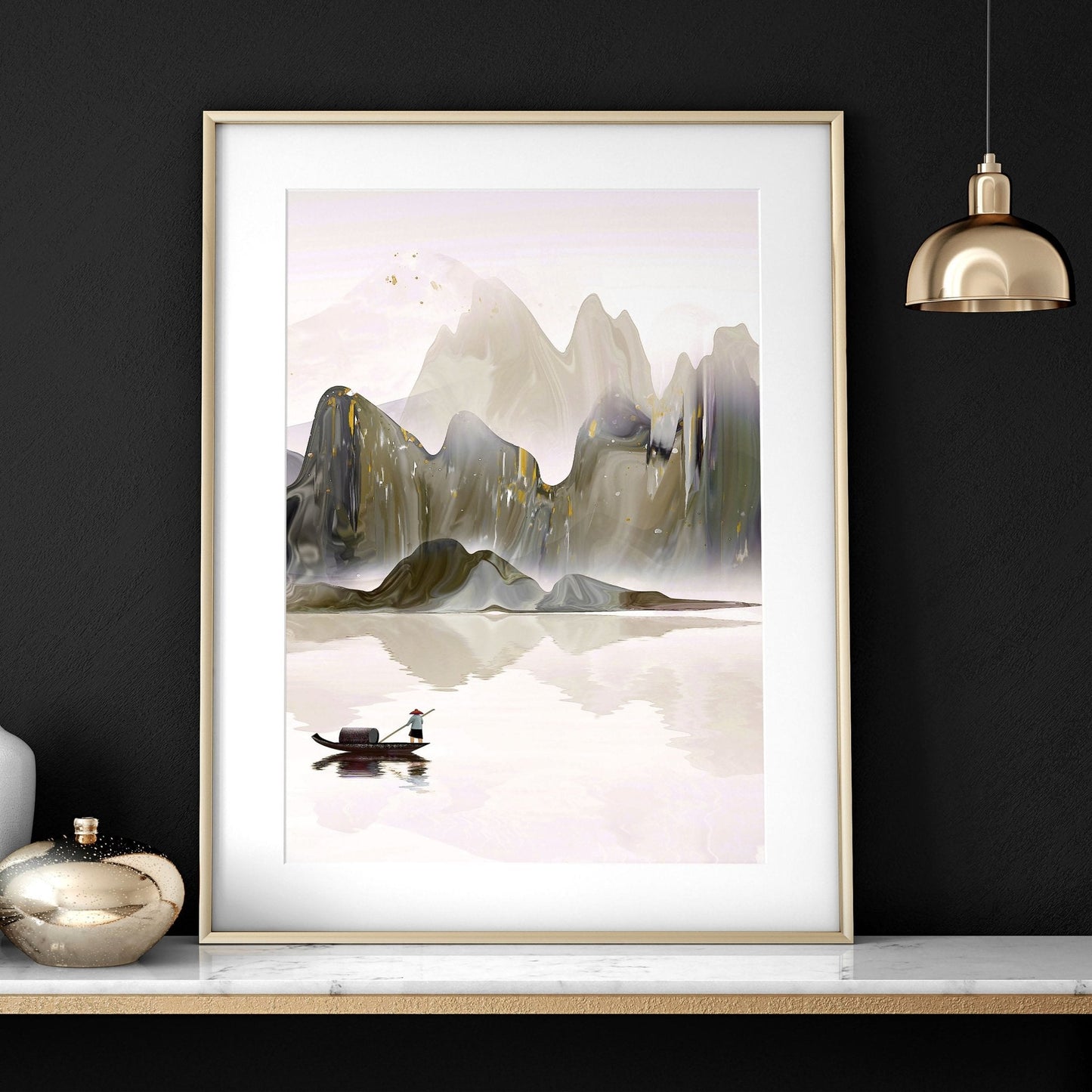 Yūgure Triptych — Sunset Mountain Print Set
