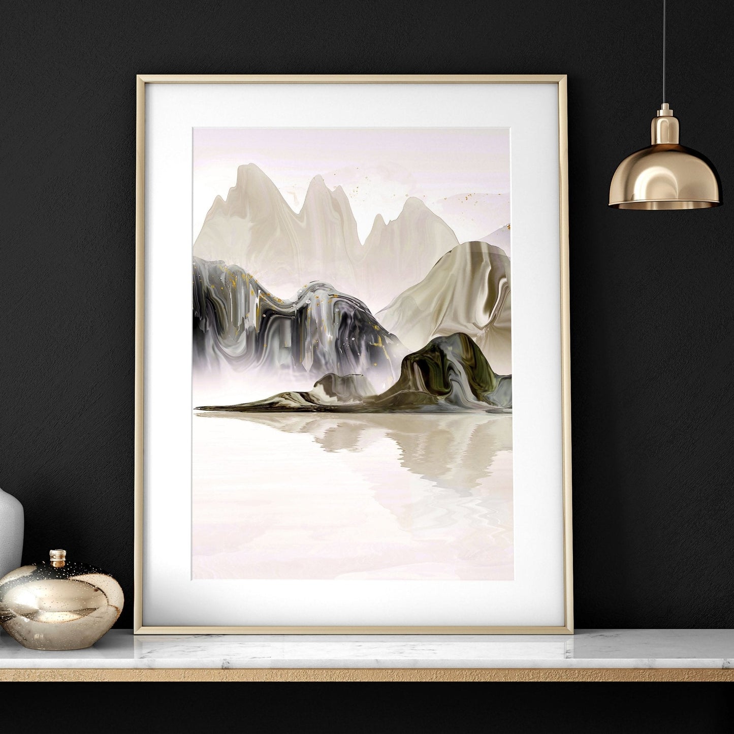 Yūgure Triptych — Sunset Mountain Print Set