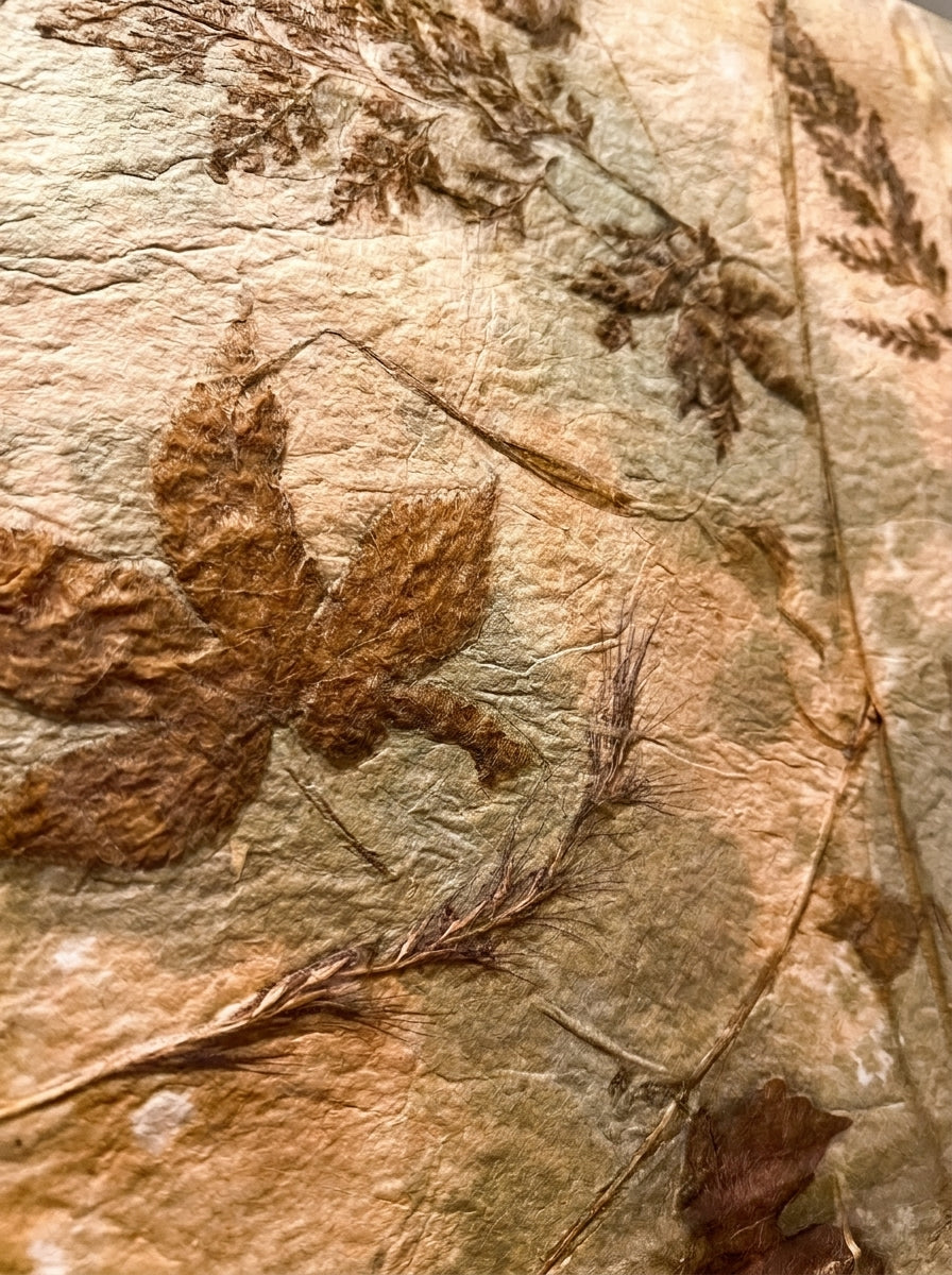 Pressed Botanical Washi Art — One of a Kind