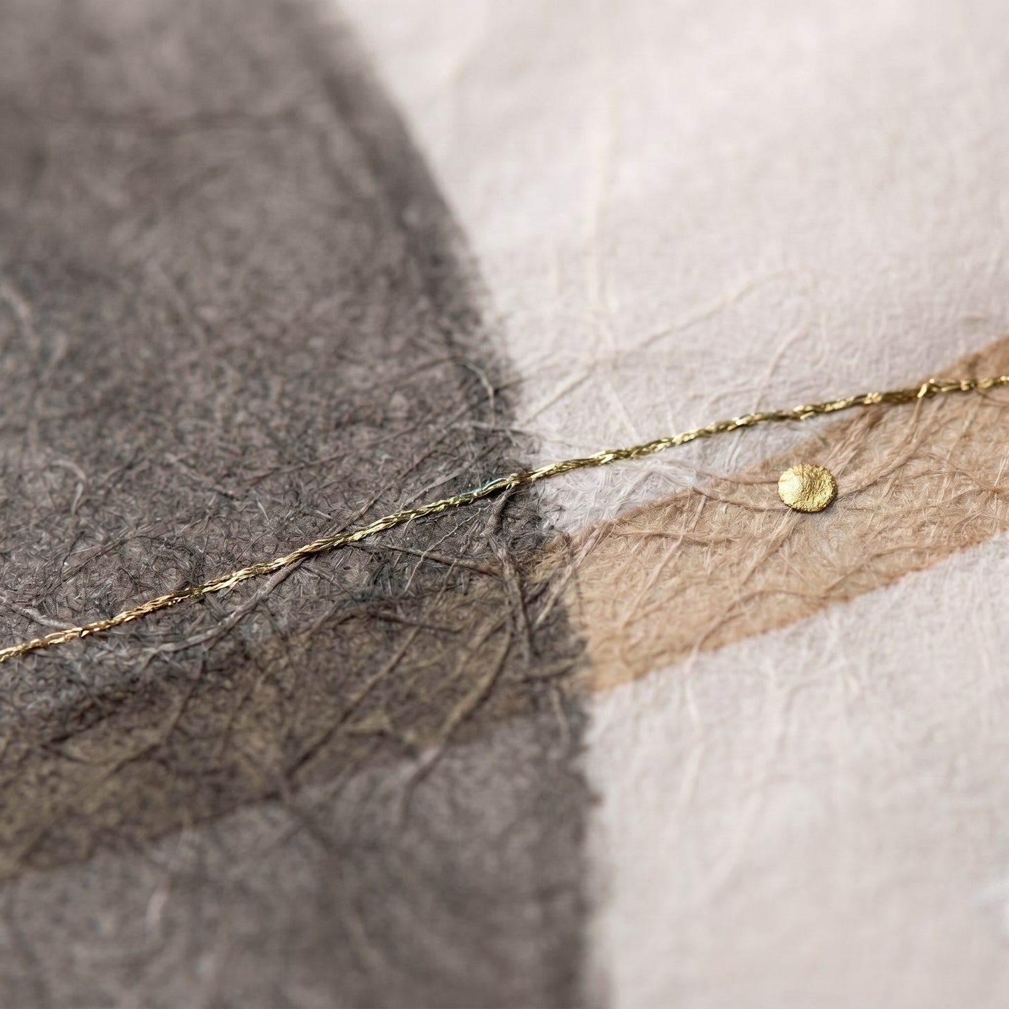 Kakishibu-Dyed Washi Art — One of a Kind